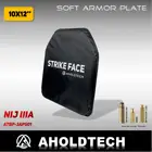 Aholdtech Подлинная ISO NIJ IIIA 3A легкая мягкая Броня панели пуленепробиваемая баллистическая пластина для армии боевой полиции 10x12