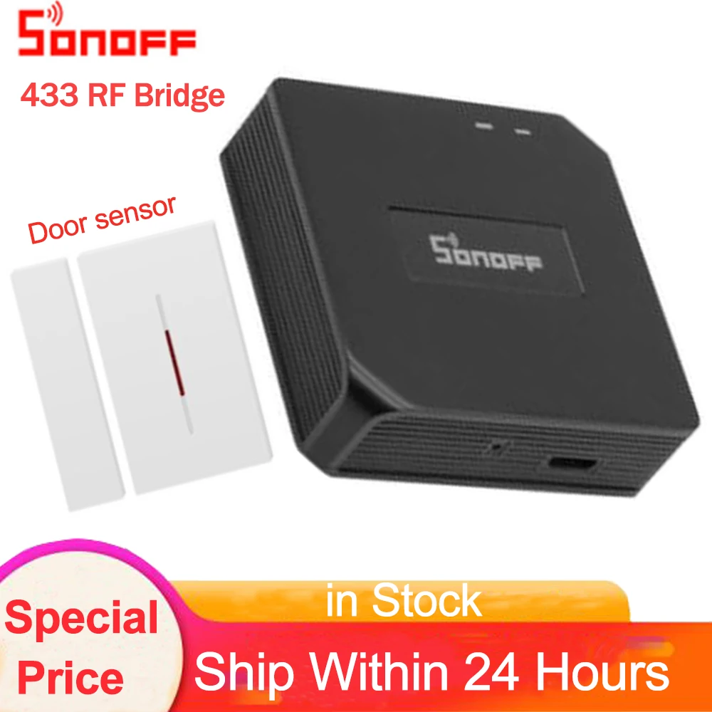 SONOFF RF мост 433 МГц Wifi датчик движения двери окна DW1 беспроводной детектор система