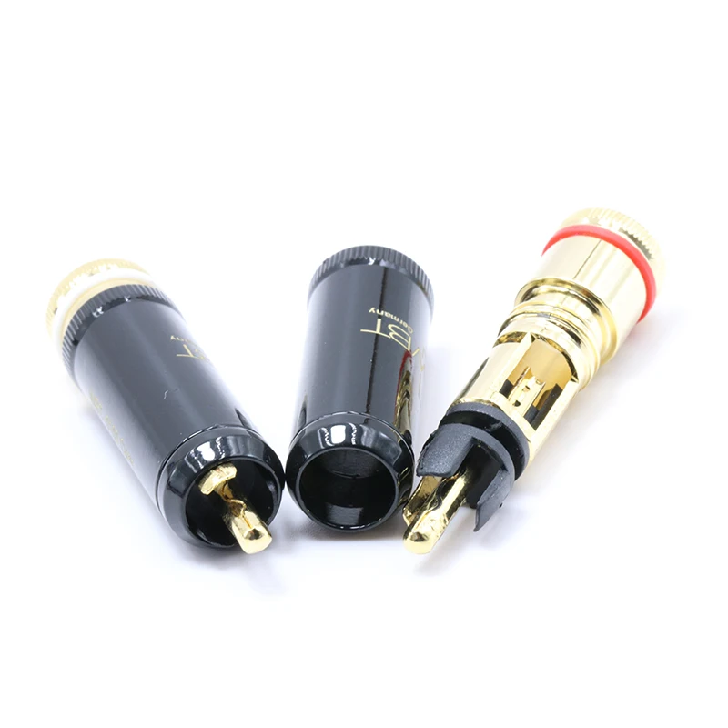4pcs Hifi Gold Plated RCA Plug WBT-0102Cu 99.998% Copper 24K Platd Single Connector | Электроника