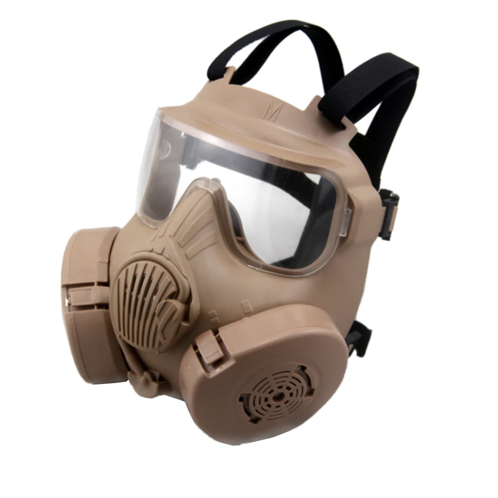 Косплей CS Wargame страйкбол двойной фильтр вентилятор безопасность противогаз