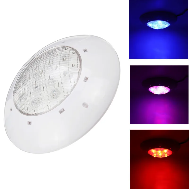 1 шт. RGB светодиодный светильник для бассейна IP68 Водонепроницаемый AC12V наружный