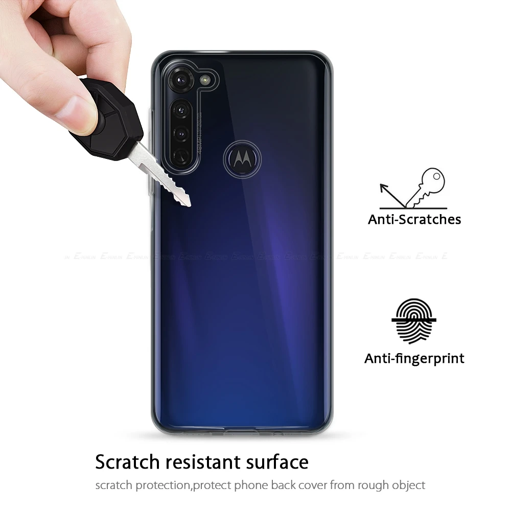 Силиконовый ультратонкий прозрачный мягкий полный защитный чехол для Motorola Moto E