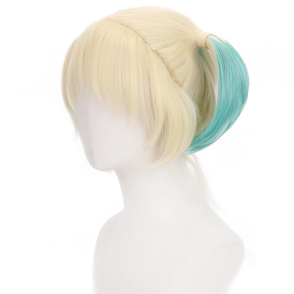 Парик для косплея аниме Free Beauty короткий синтетический с косичками розовыми и