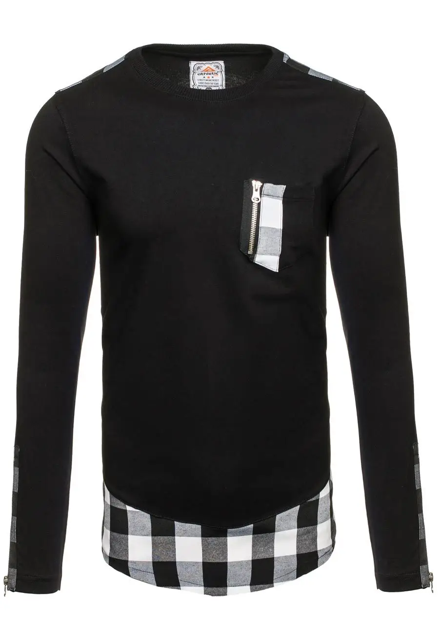 

ZOGAA Fashion T-Shirt Men Spring Autumn New Long Sleeve O-Neck T Shirt Men Brand Clothing Fashion Patchwork Cotton Tee Tops