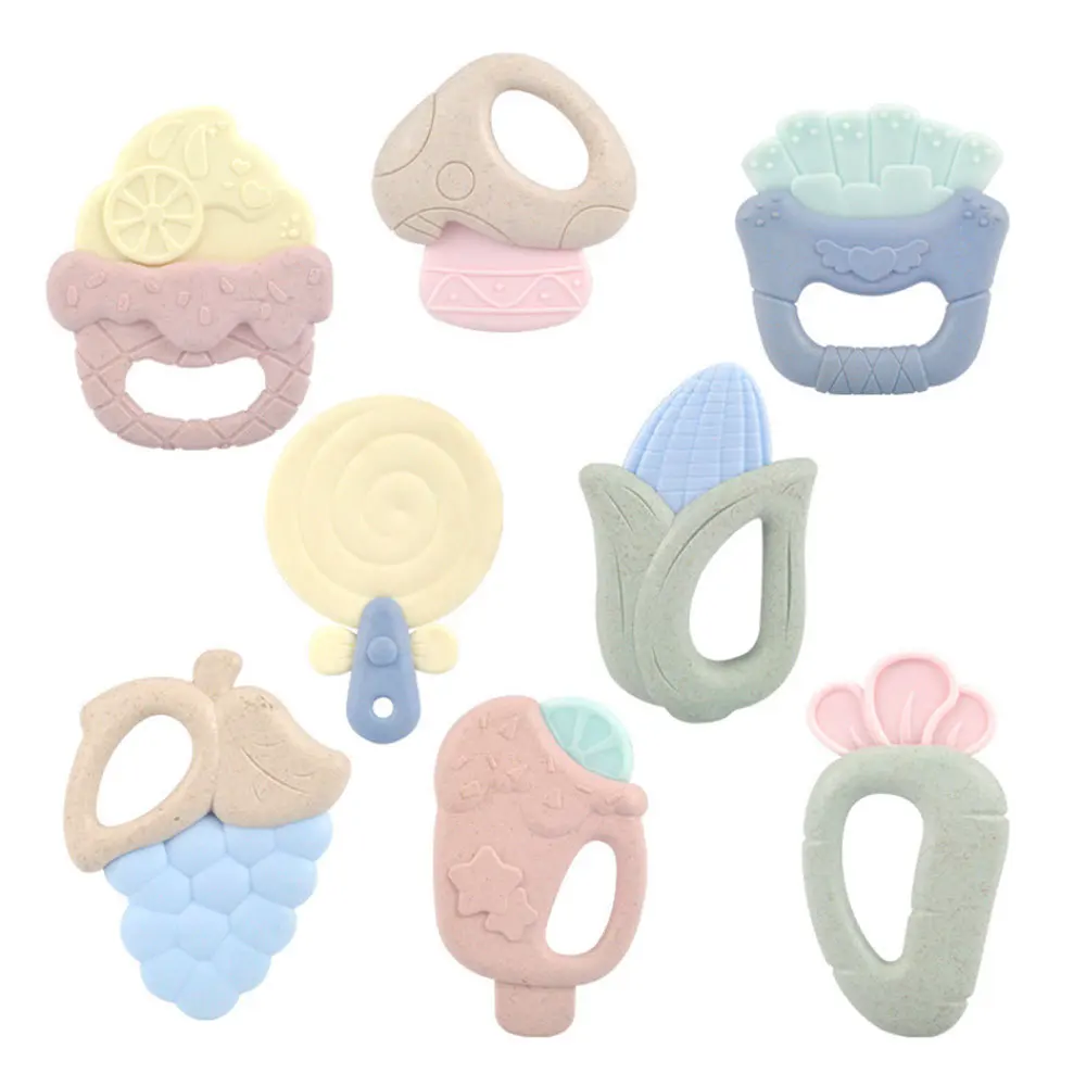 8 шт. детские погремушки грызунки в виде мороженого|Интерактивные игрушки для