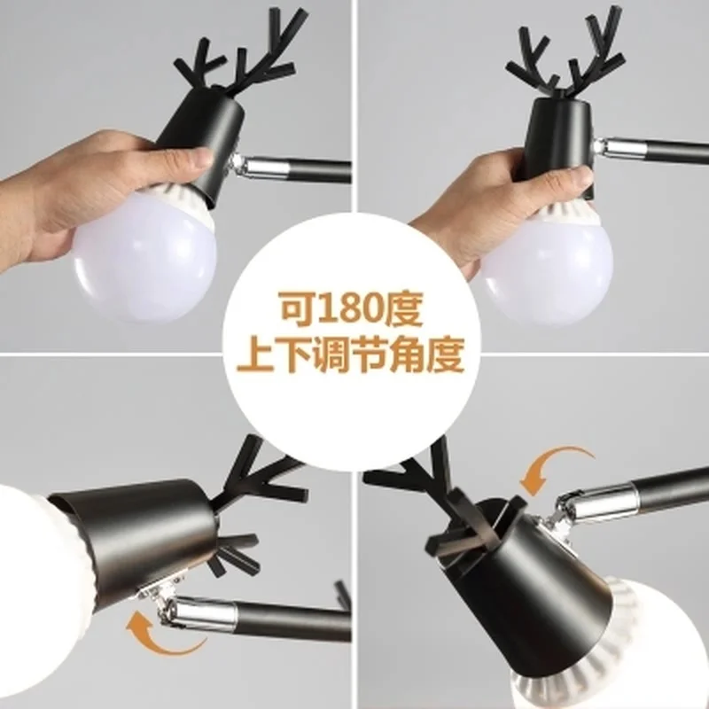 Люстра из массива дерева современный креативный минималистичный светильник в