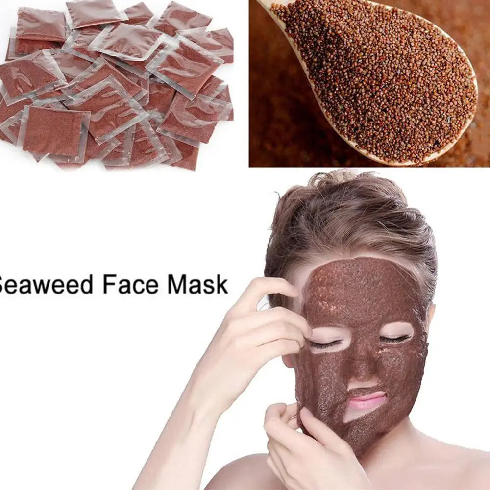 10 шт. натуральная маска для лица с морскими водорослями порошок Коллаген красота