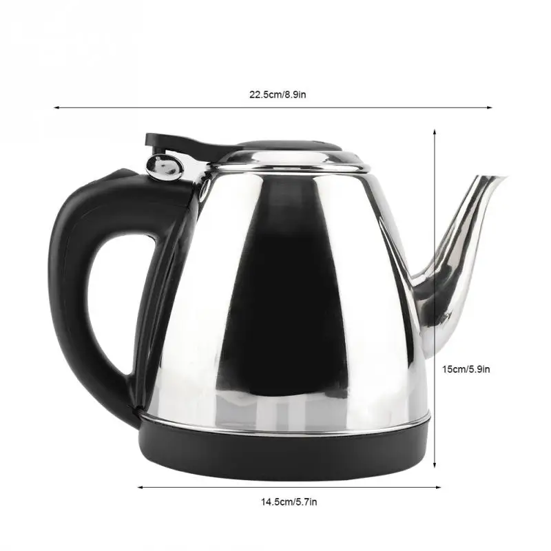 

220V1.2L Stainless Steel Electric Kettle Fast Water Heating Hervidor de agua electrico Boiling Pot For Kitchen Waterkoker Vitek