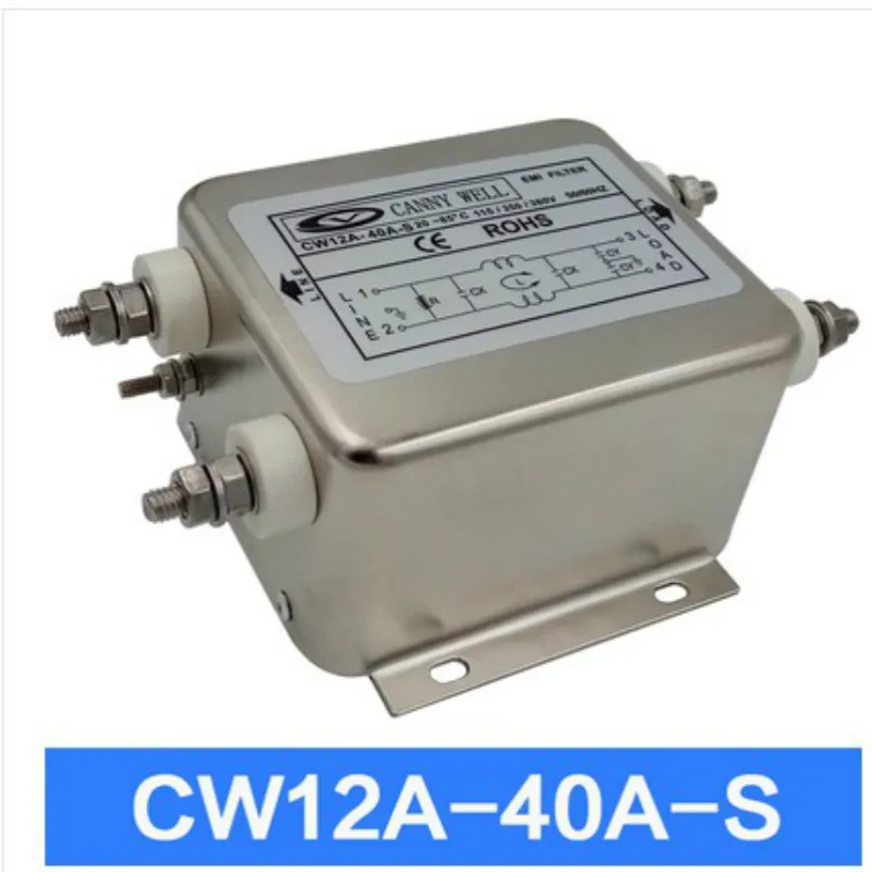 Фильтр электромагнитных помех CW12A 50A 60A 10A 20A 30A 40A S однофазный очиститель