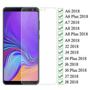 9D Protection Glass For Samsung Galaxy A6 A8 J4 J6 Plus 2018 J2 J8 A7 A9 2018 Tempered Screen Protec