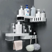 bathroom rotatation shelf corner shelves shampoo holder kitchen storage rack shower organizer wall holder household items