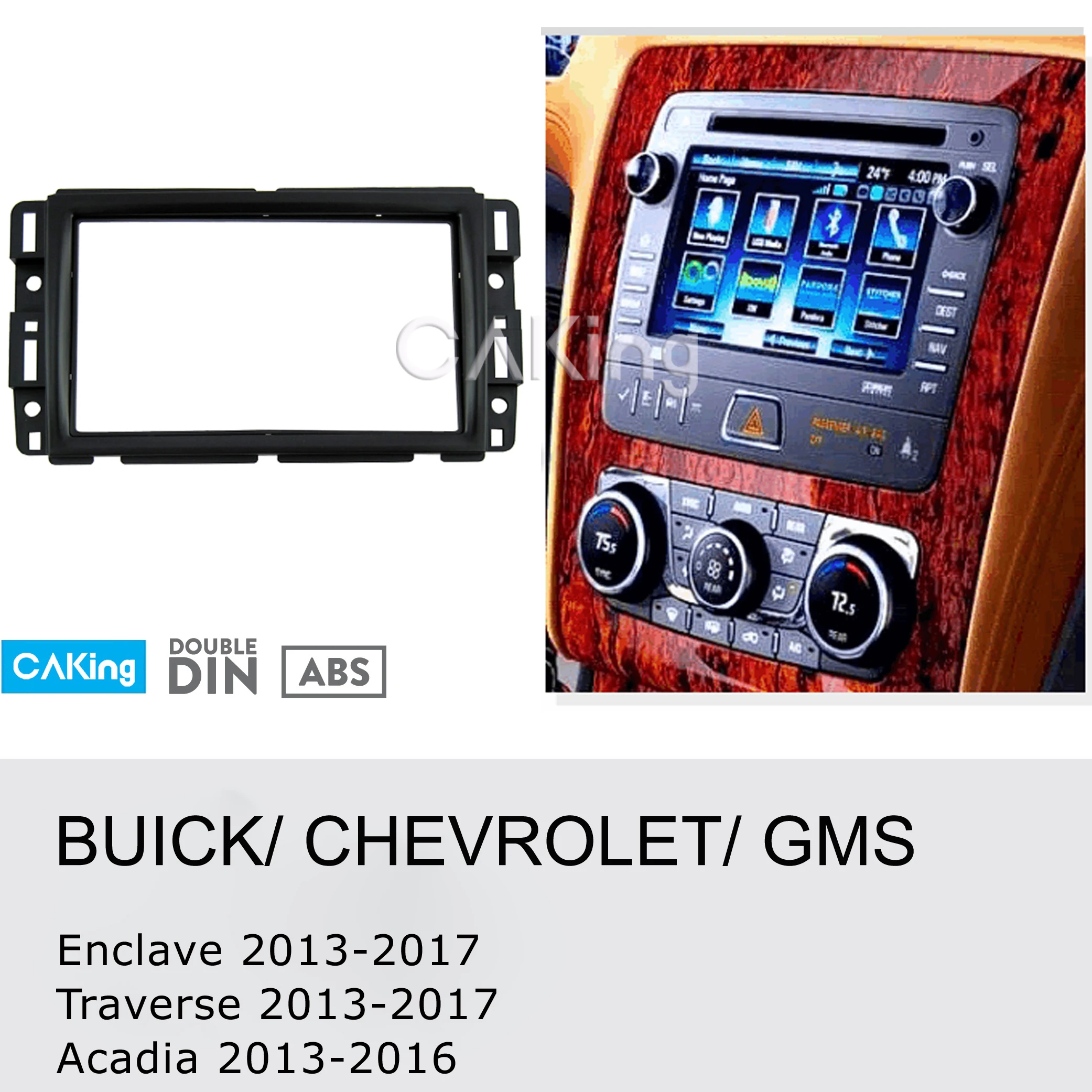 Автомобильная фасция Радио панель для Chevrolet Traverse Buick Enclave 2013-2017 GMS Acadia 2013-2016 Dash Kit Facia