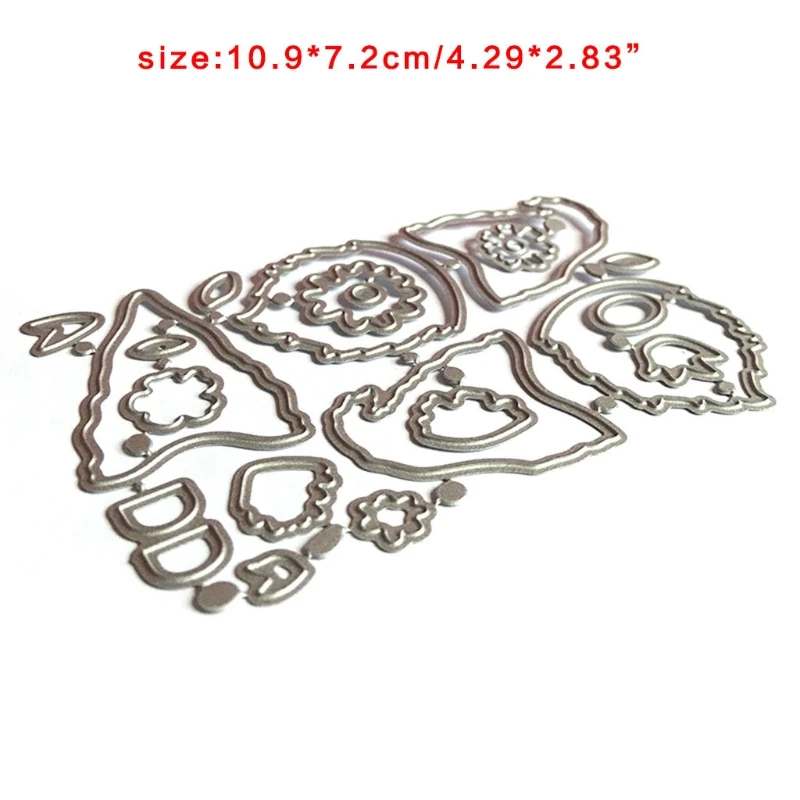 

Flower Gnome Metal Cutting Dies Stencil DIY Scrapbooking Album Paper Card Template Mold Embossing Decoration
