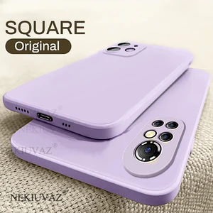 silicone square case for huawei p20 p40 p30 lite pro p smart plus mate 20 30 40 pro case cover for honor 20 30 pro 9x 9a 5t case free global shipping
