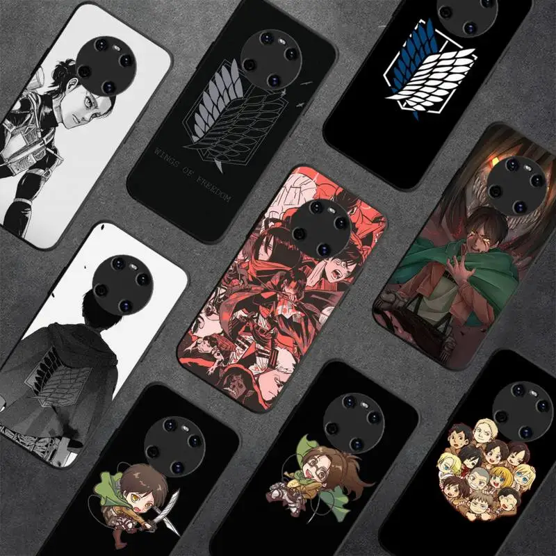 

Attack On Titan Japanese Anime Phone Case For Huawei Y5 Y62019 Y52018 Y92019 Luxury funda case for 9prime2019