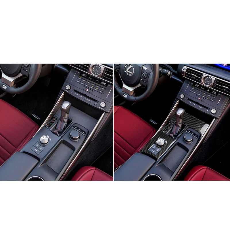 

Car Carbon Fiber Gear Shift Frame Knob Panel Cover Decorative For Lexus IS250 IS350 2013-2019 stickers