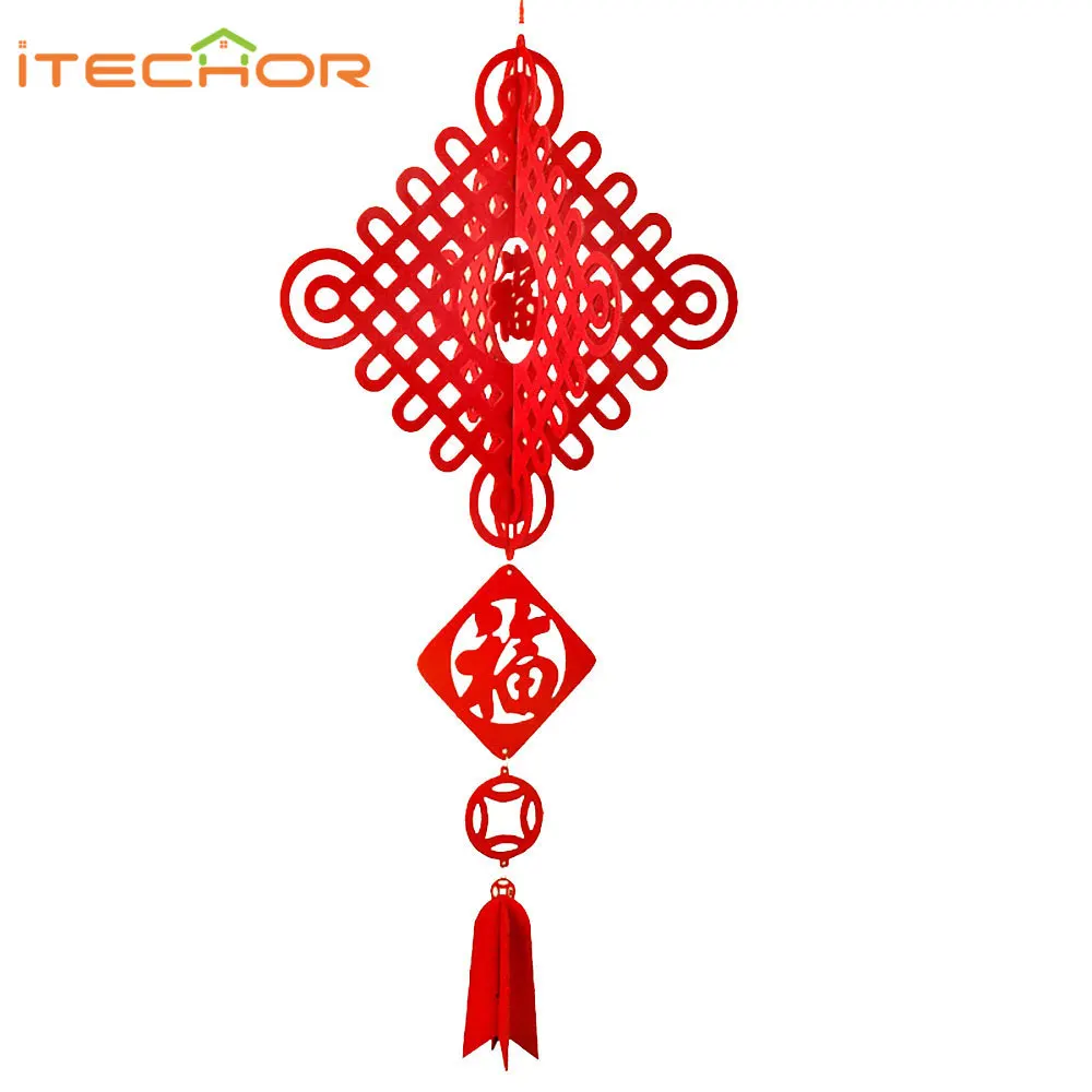 Surwish праздничные вечерние фонарики в китайском стиле на новый год с 3D рисунком