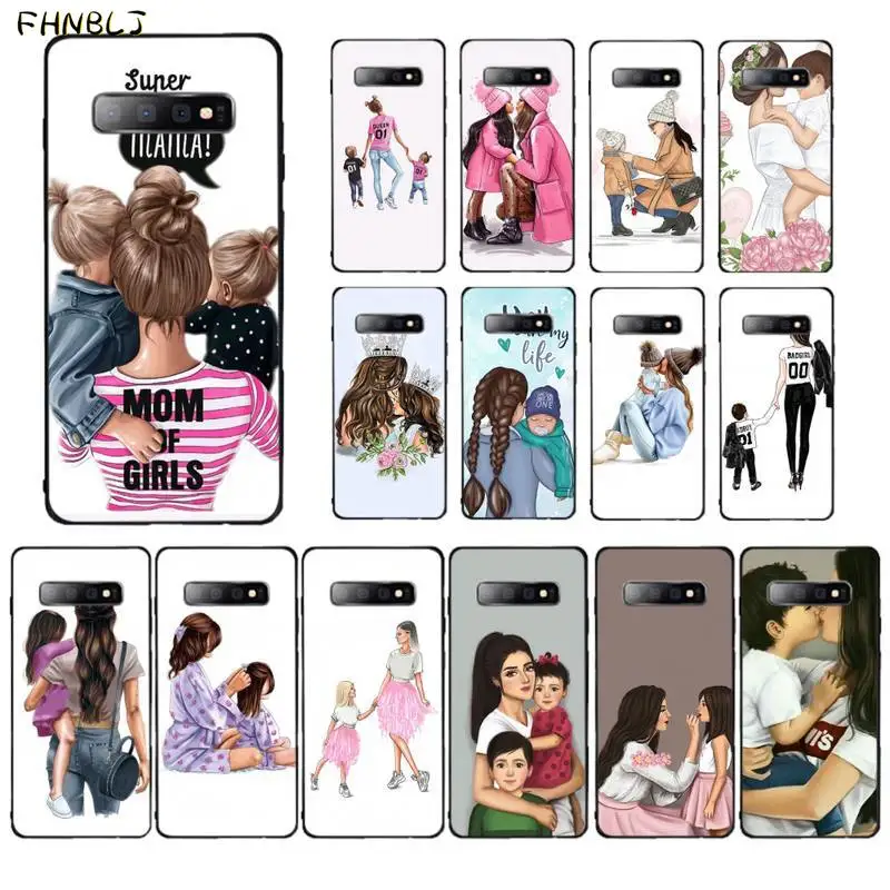 FHNBLJ арабских исламское милые девушки мама и сын &quotсделай сам&quot Роскошный чехол