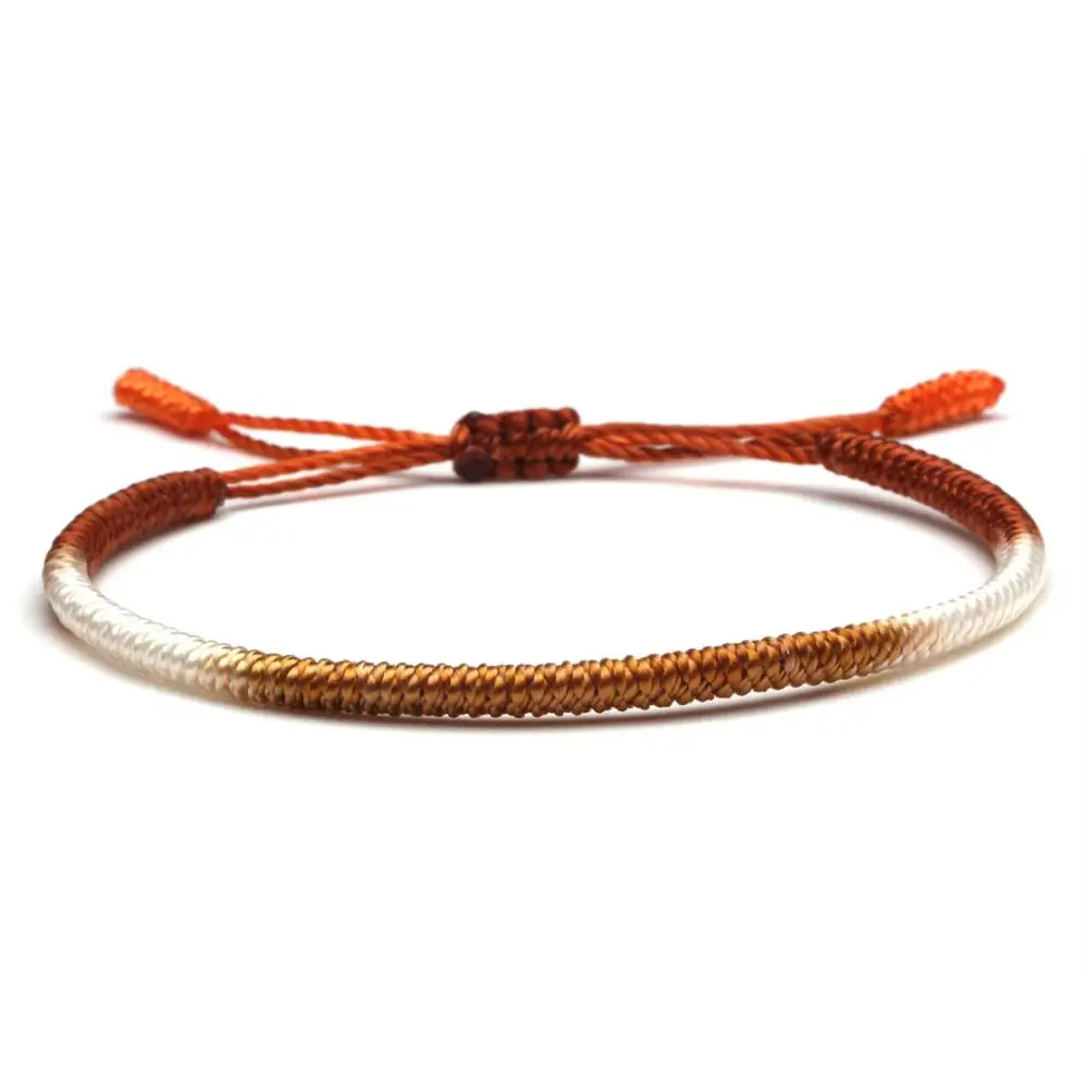 Браслет веревочный градиентный для мужчин и женщин тибетский буддийский браслет