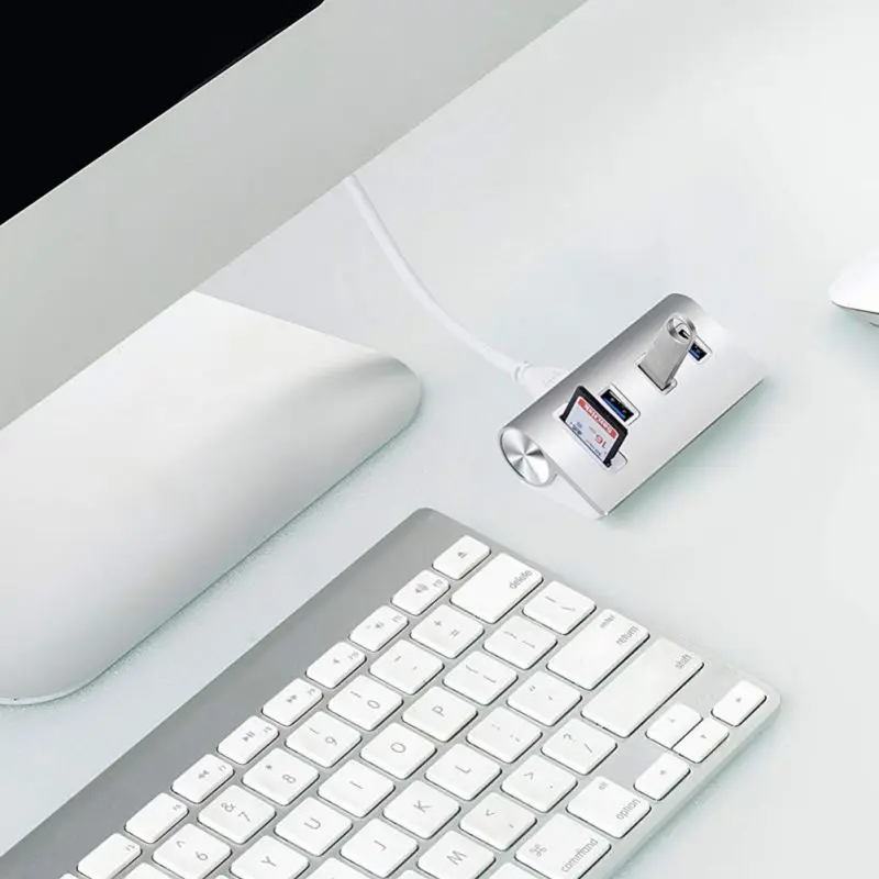 USB многофункциональный концентратор звуковая карта 3 порта Стерео Компьютер