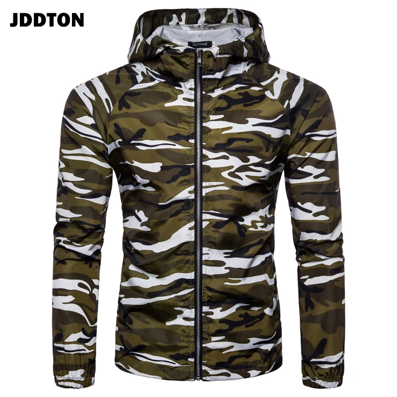 JDDTON Мужская армейская куртка с капюшоном светильник Кая Повседневная