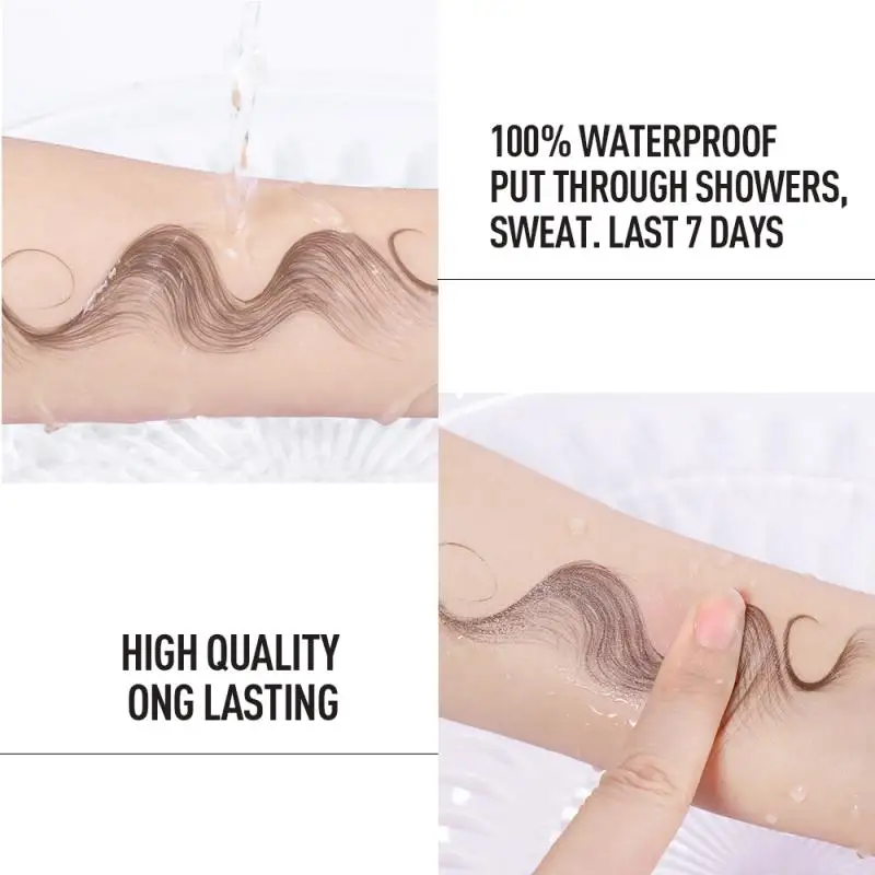 Hair Tattoo Sticker 9 Styles Waterproof Hair Edges Tattoo Long Lasting Hair Temporary Tattoo Sticker Natural Fake Bangs Tatoo