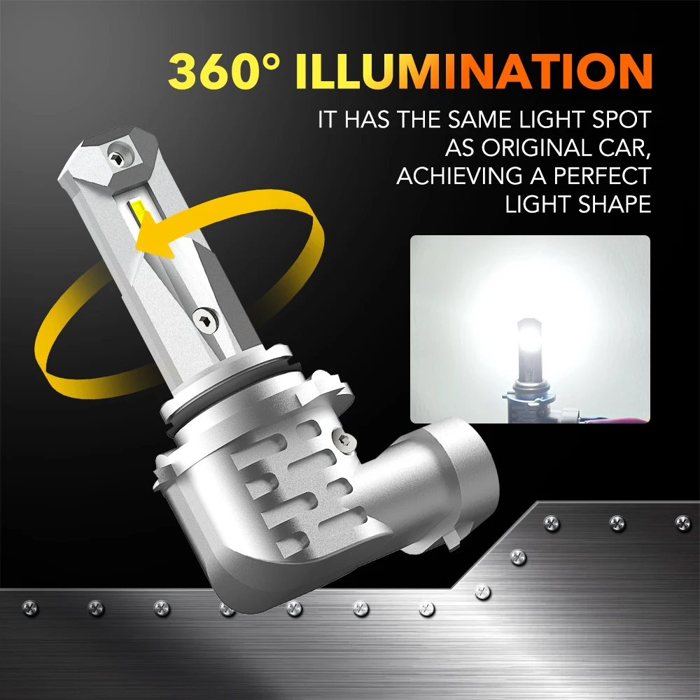 2 шт. 9006 HB4 светодиодный ные лампы Противотуманные фары H10 H16 JP H8 H11 LED CSP чип