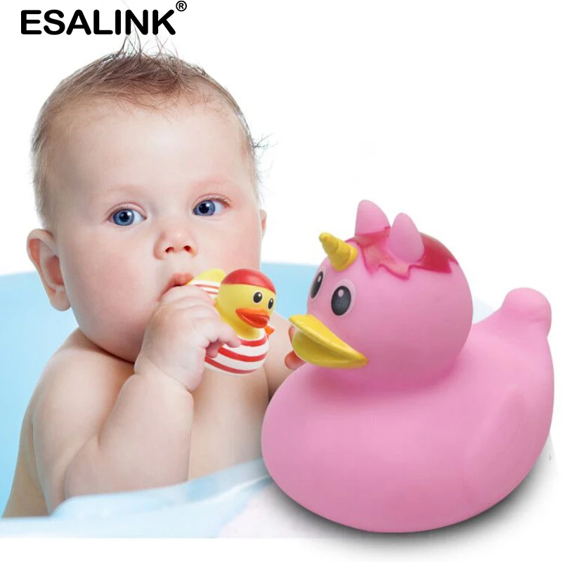 ESALINK 3 шт. 8 см детская плавающая резиновая игрушка утка Милая лягушка матрос