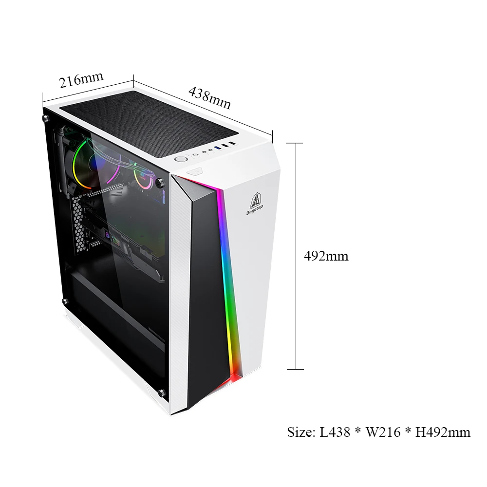 DIY USB3.0 Настольный ATX Mid Tower чехол для компьютера с поддержкой IATX Micro материнская