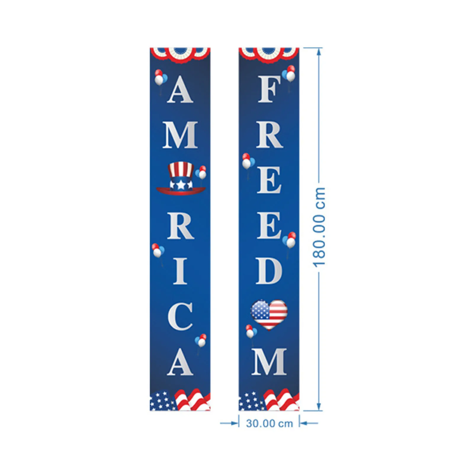 

Luxuries American Flag Banners Stars and Stripes Porch Sign 4th of July Party Hanging Wall Decorations Independence Day Door