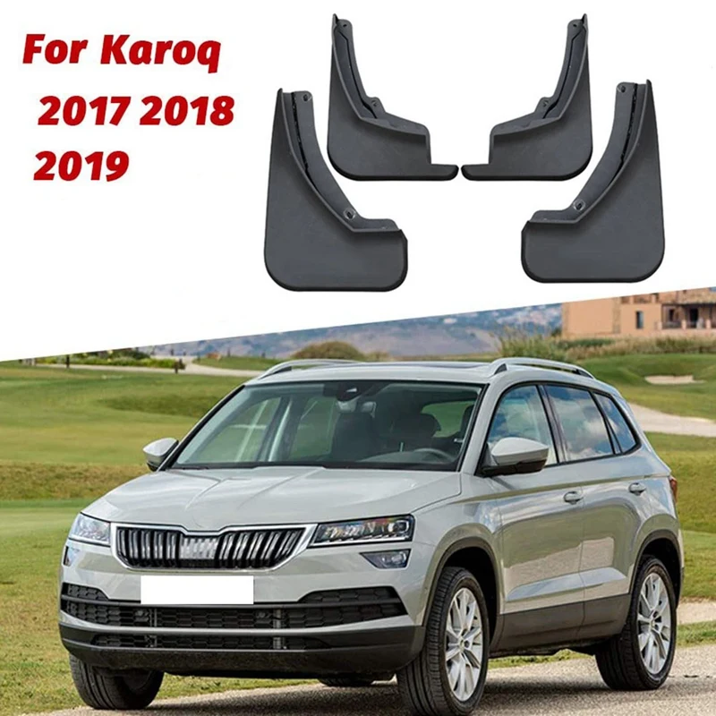 

4 шт. автомобильные передние и задние колеса, брызговики для Skoda Karoq 2017 2018 2019