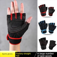 weightlifting menwomen half finger gloves gym workout training bodybuilding gloves dumbbell fitness half finger hand protector