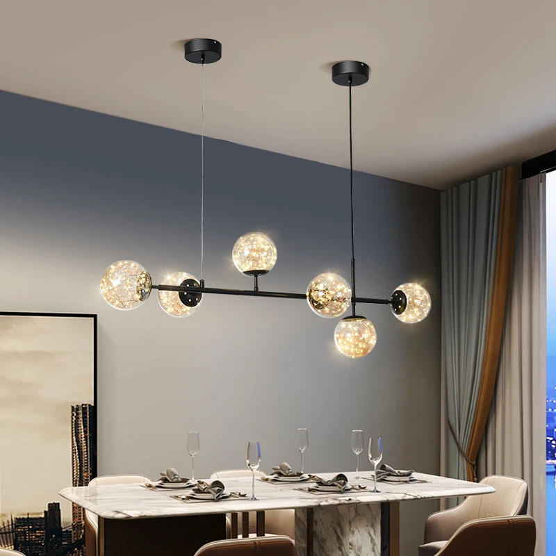 

New Nordic Hanging LED Pendant Light For Kitchen Loft Modern Decoration Chandelier Living Room Lighting Lamp Bedroom Fixture