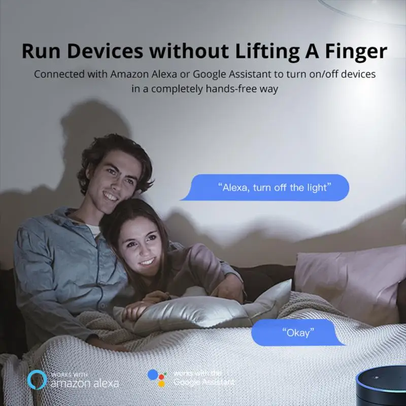 Умный светильник ель SONOFF MINI R2 с Wi-Fi релейный модуль голосовым управлением