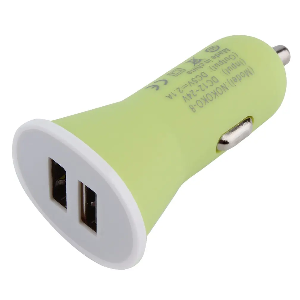 Универсальное автомобильное зарядное устройство Micro с двумя USB-портами для iPhone iPad