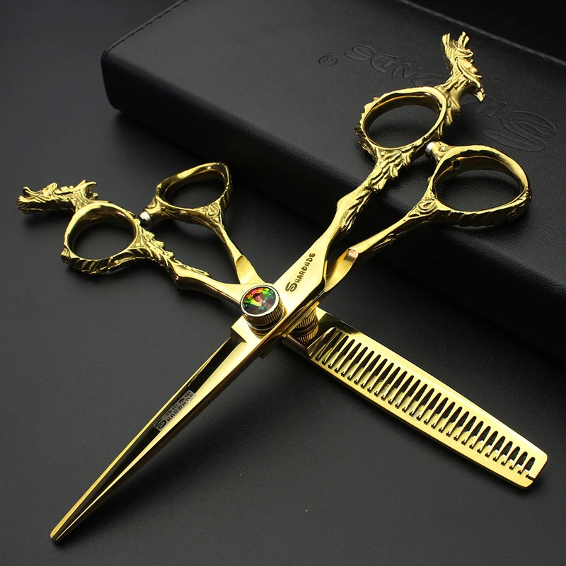 

Professional 440c 6 inch Hair Scissors Set Hair Clipper Cutting Scissor Barber Thinning Shears Hairdressing Scissors