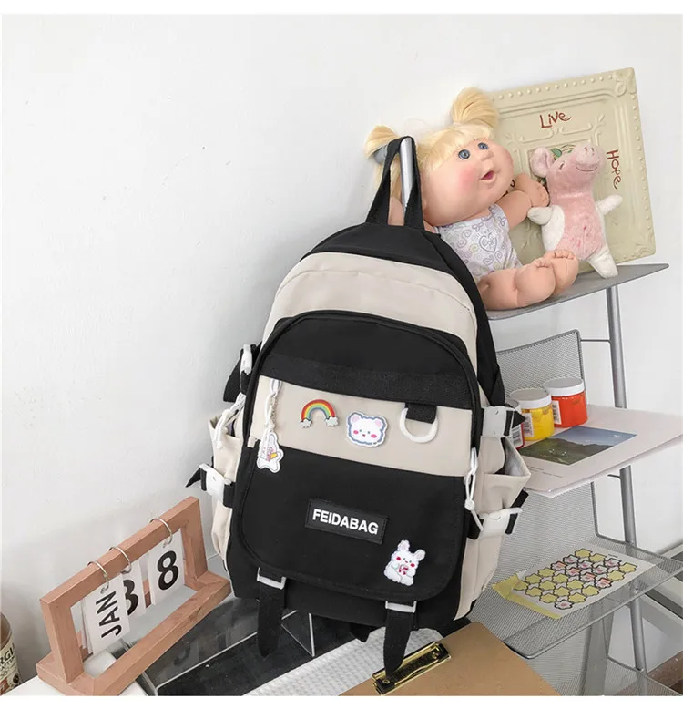 

YTX726 Korean version of Harajuku ulzzang high school students large-capacity simple backpack school backpack