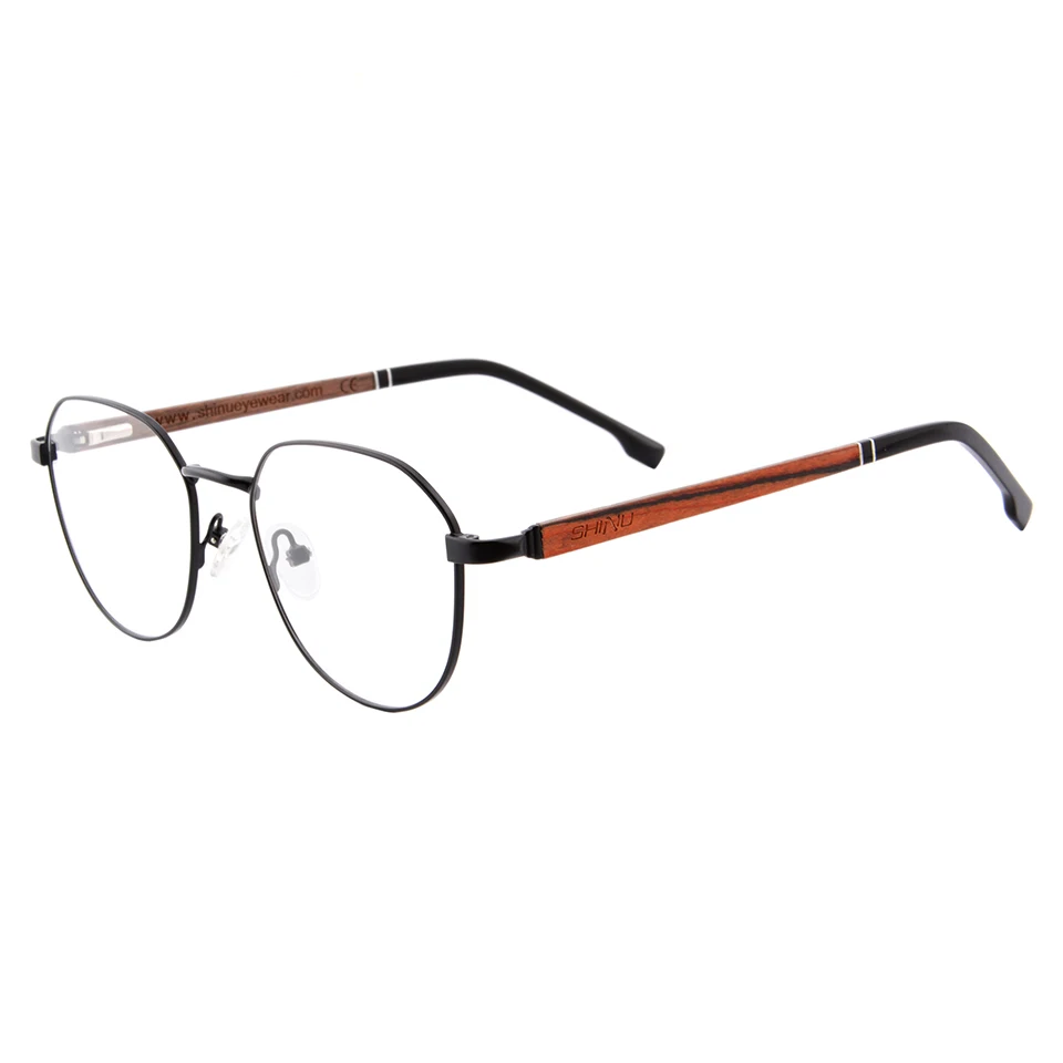 UOOUOO Wood glasses frame men women wooden eyeglasses retro square eyewear prescription glasses frame blu ray computer glasses