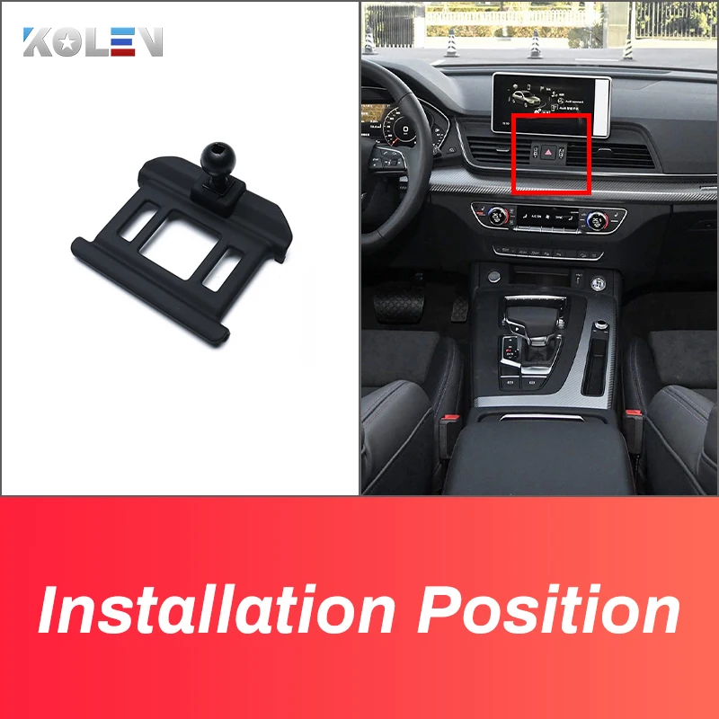 Supporto per telefono cellulare per auto per Audi Q5 2019 2020 supporto per gravità GPS supporto speciale per presa d'aria supporto per staffa di navigazione accessori -