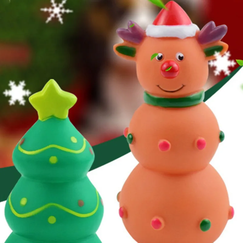 

Рождественская елка, Санта-Клаус, лось, собака, скрипучая жевательная игрушка собак, интерактивная игра, тренировка, рождественский подарок