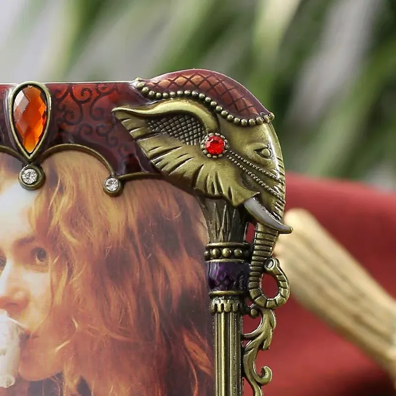 6 дюймов классический жемчуг слон фоторамка Европейский ретро металл гостиная