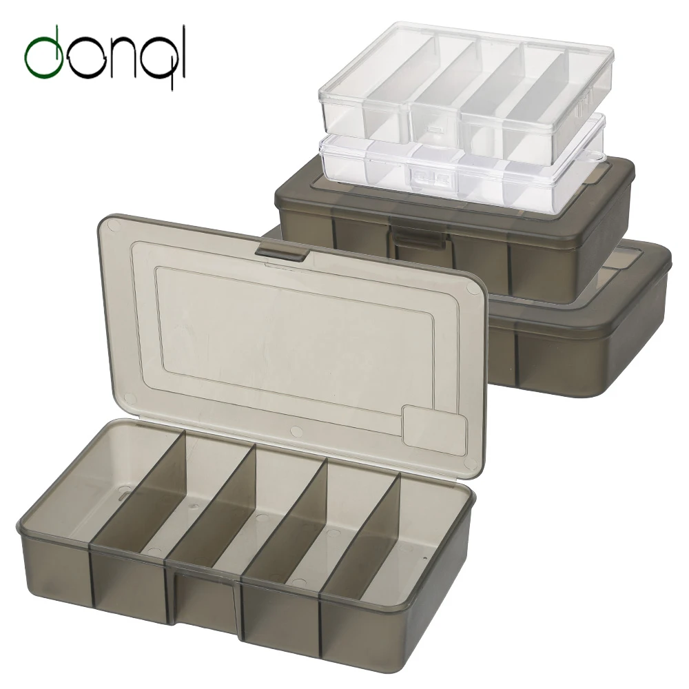 Коробка DONQL для рыболовных снастей приманок крючков прозрачная пластиковая
