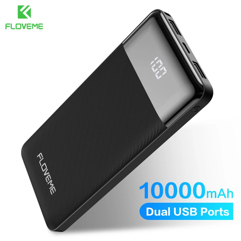 Пауэрбанк FLOVEME на 10 000 мА · ч с двумя USB-портами | Мобильные телефоны и аксессуары
