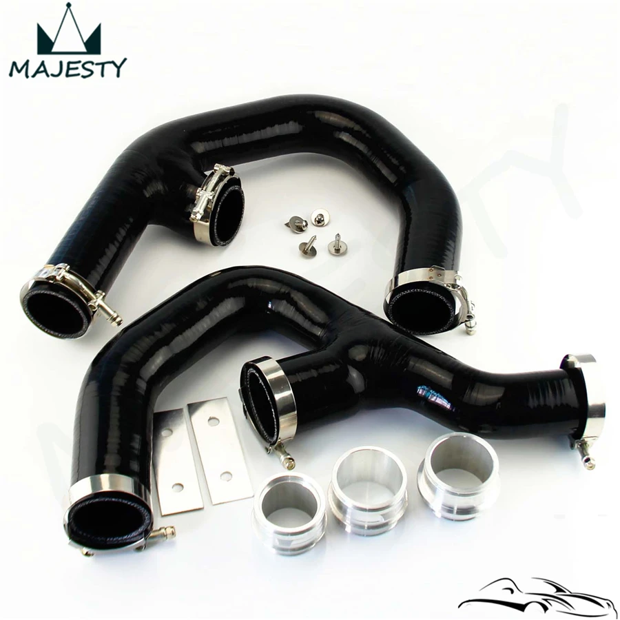 Силиконовый шланг интеркулер + крепеж подходит для VW GOLF MK5 MKV GTI 2 0 FSi T 06 09 BLACK|silicone