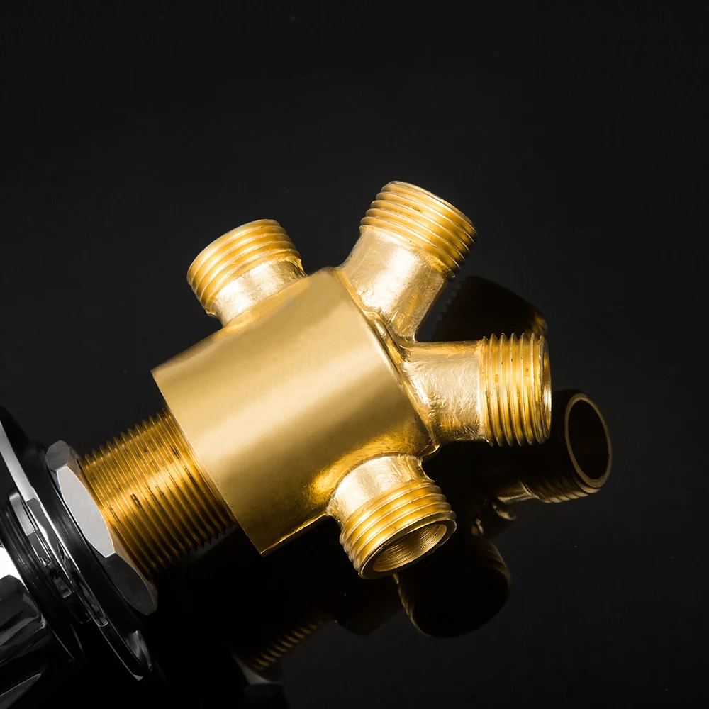 Набор латунных смесителей для душа Водопад кран ванны с душевой лейкой 2