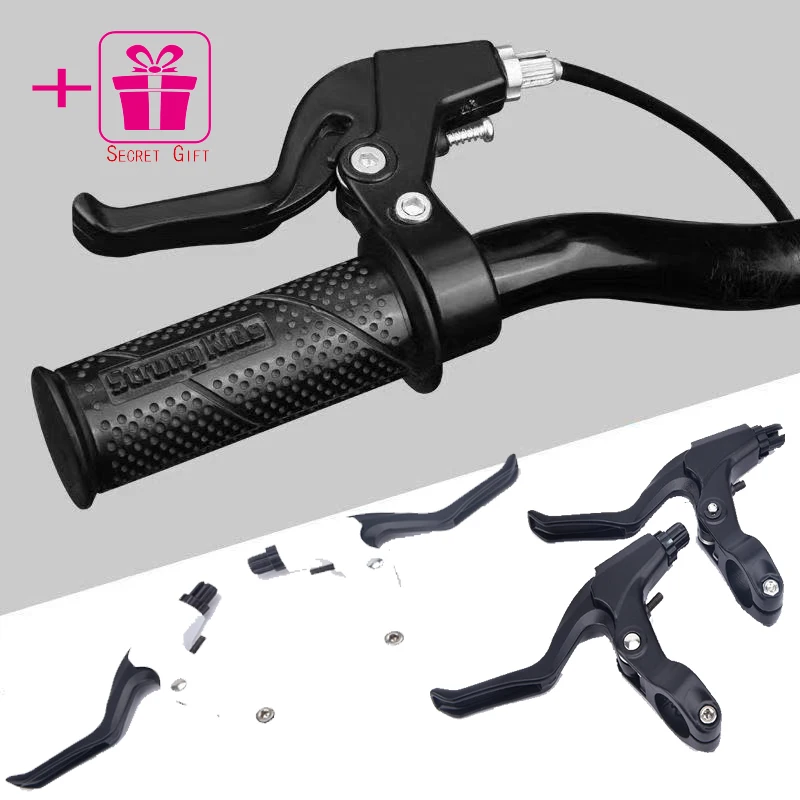 

2021 New Mountain Speed Bicycle Brake Lever Adult Children Bicycle Aluminum Alloy Handbrake Brake Line Parts