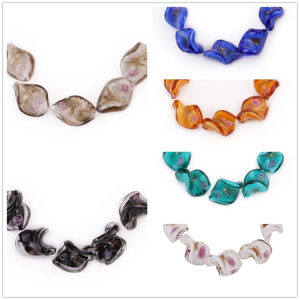 

DIY Jewelry Making Loose Beads Mixed 20mm Lampwrok Wholesale Findings Glass Twist Helix Spacer Crystal Charms 30pcs Necklace