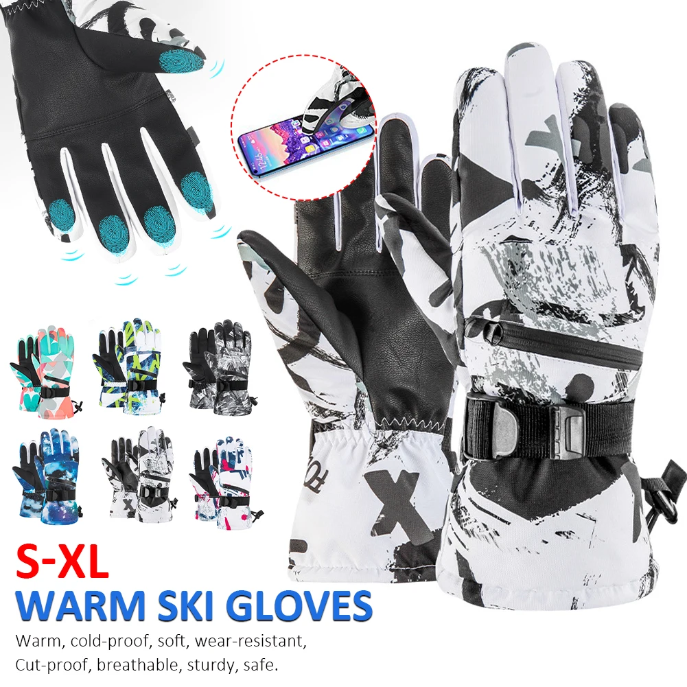 

Men Women Ski Gloves Ultralight Waterproof Winter Warm Gloves Snowboard Gloves Motorcycle Riding Snow Waterproof Gloves