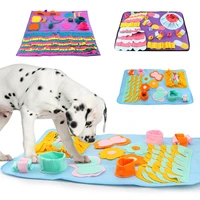pet sniffing training blanket detachable fleece pads relieve stress puzzle toy for dogs puppy cat pet cat dog snuffle pet toy