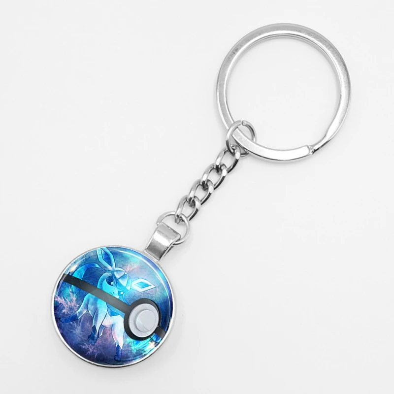 1 Горячее предложение! Распродажа! Ретро мини-сквиртл Eevee Vulpix простой аниме покемон го брелок пикачу стеклянный карманный монстр-брелок подвеска - Цвет: 1
